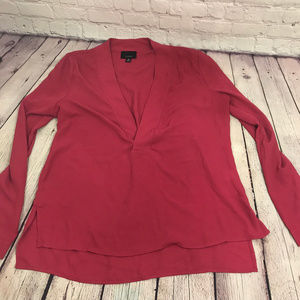 Lumiere Magenta Deep V Long Sleeve M